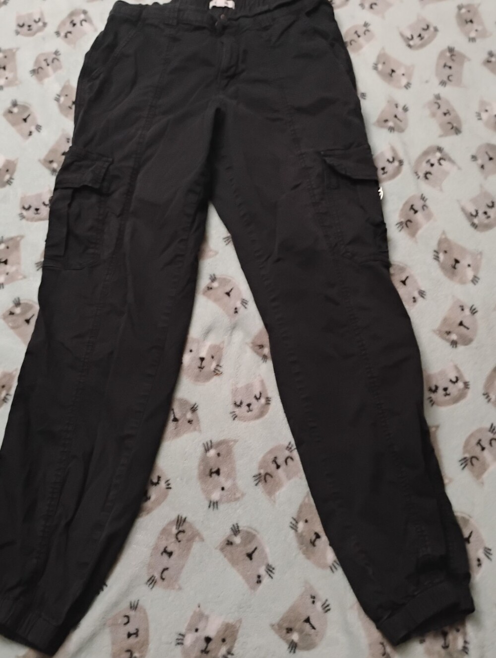 Garage Black Elastic Waist Pants